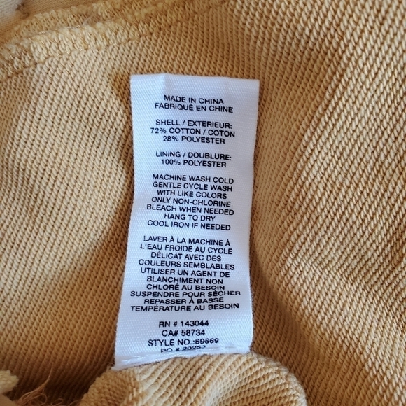 New AVEC LES FILLES French Terry Pigment Dyed Mustard Cotton Blend Shacket Sz M - Picture 13 of 13